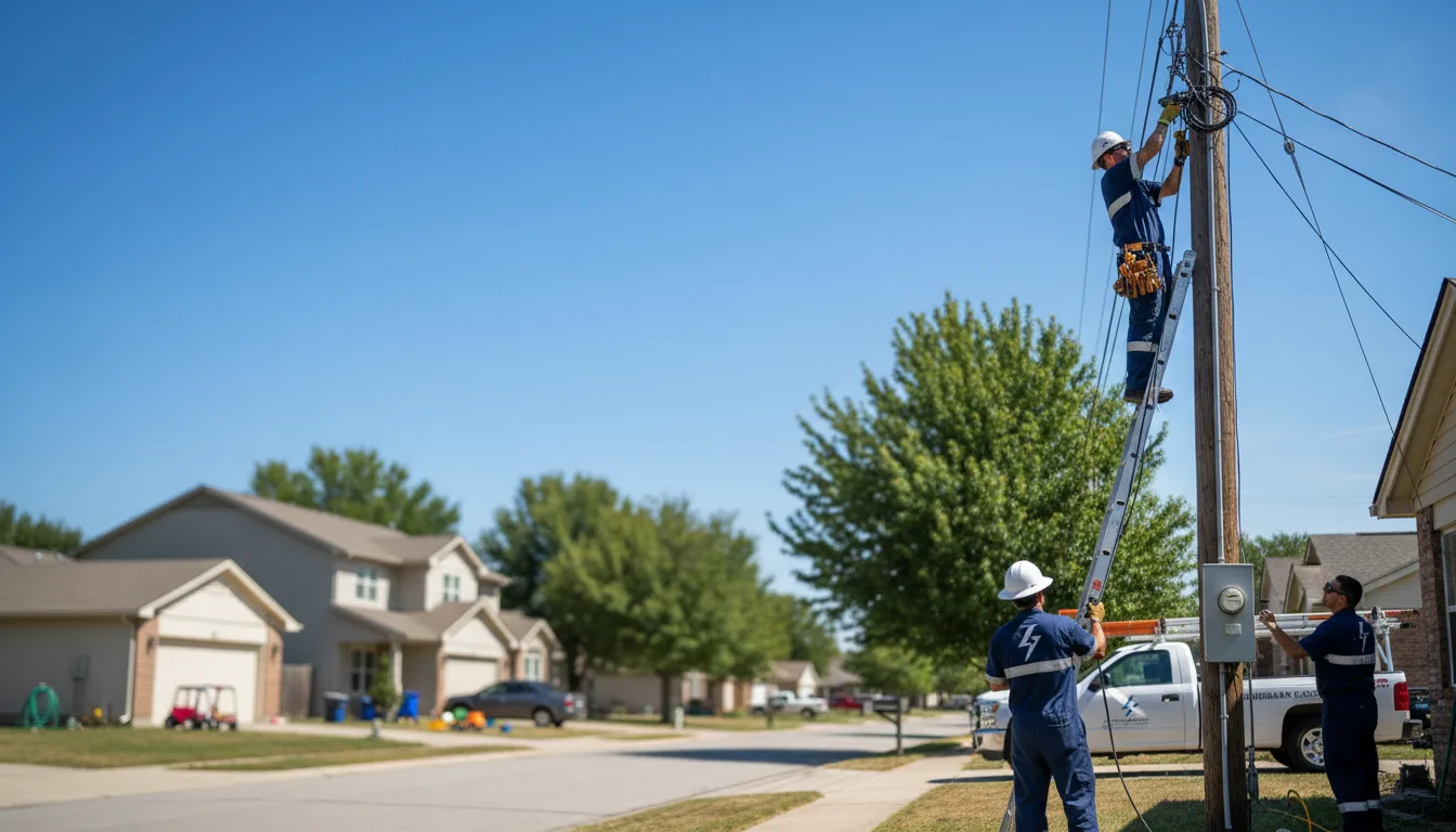 Residential electrician providing installation services in Lancaster, WI